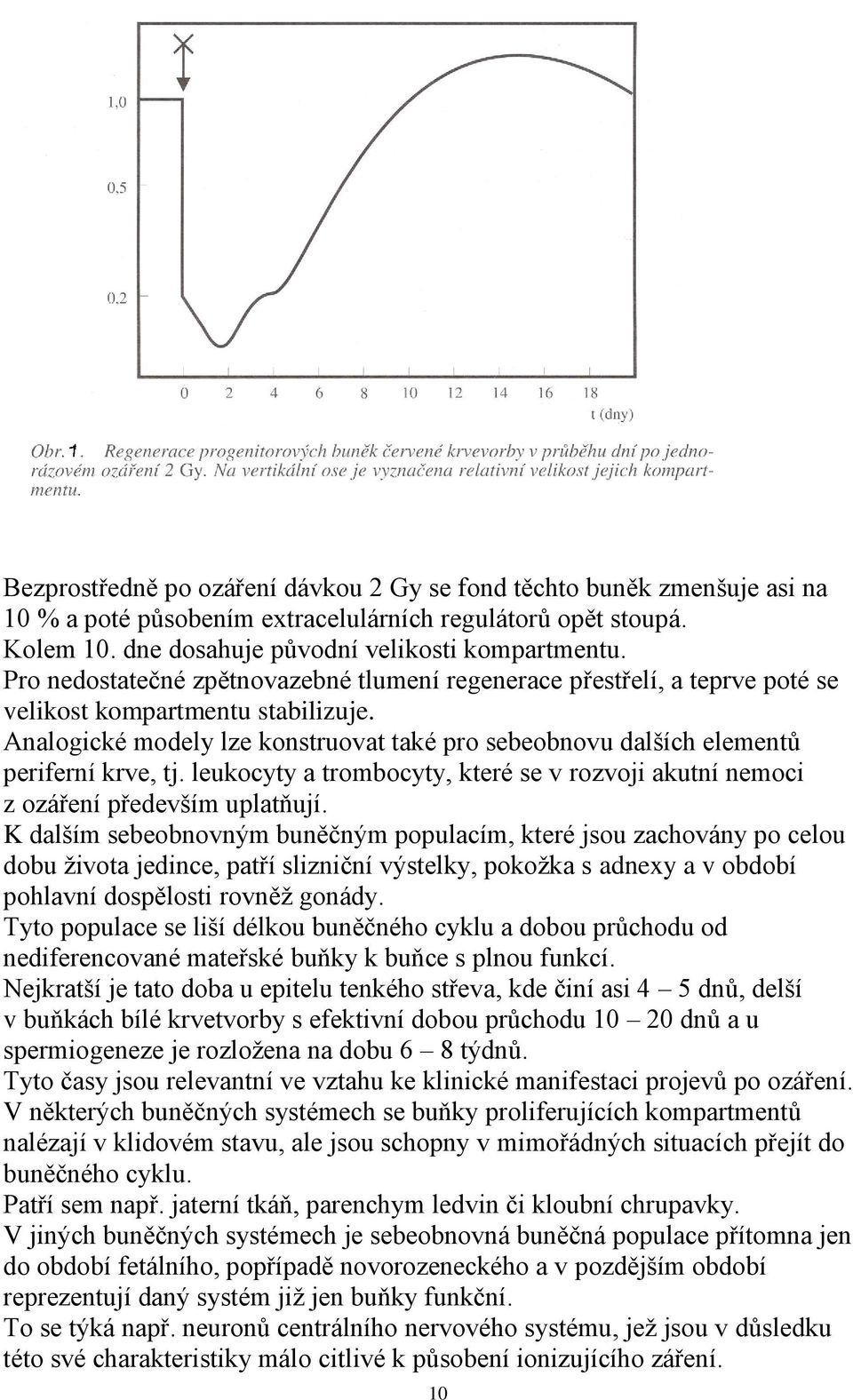 Analogické modely lze konstruovat také pro sebeobnovu dalších elementů periferní krve, tj. leukocyty a trombocyty, které se v rozvoji akutní nemoci z ozáření především uplatňují.