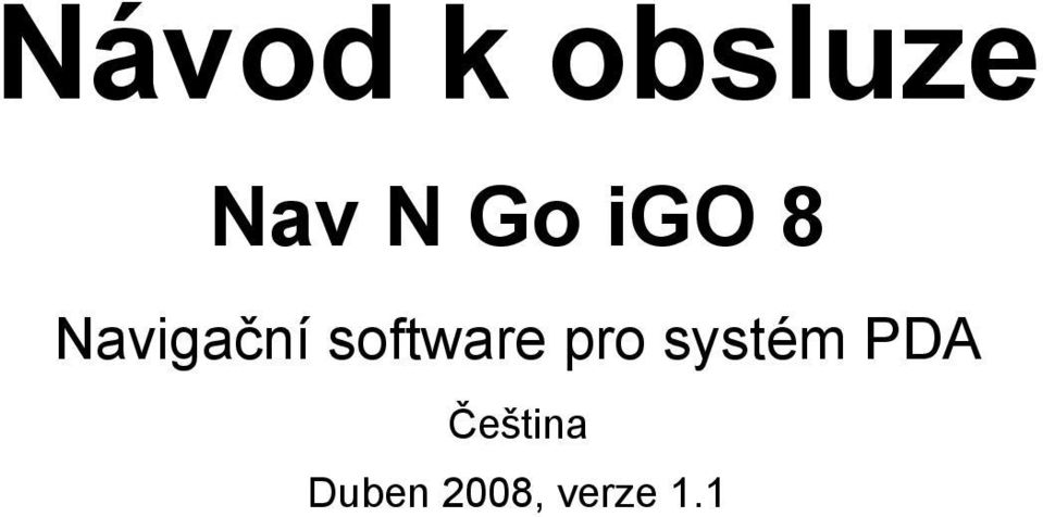 software pro systém PDA