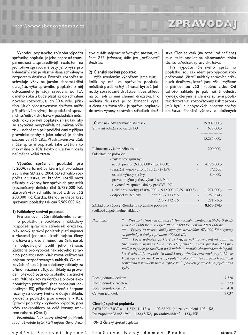 Protože rozpočet se schvaluje vždy na jarním shromáždění delegátů, výše správního poplatku z něj odvozeného je vždy zavedena od 1.7. daného roku a bude platit až do schválení nového rozpočtu, tj.