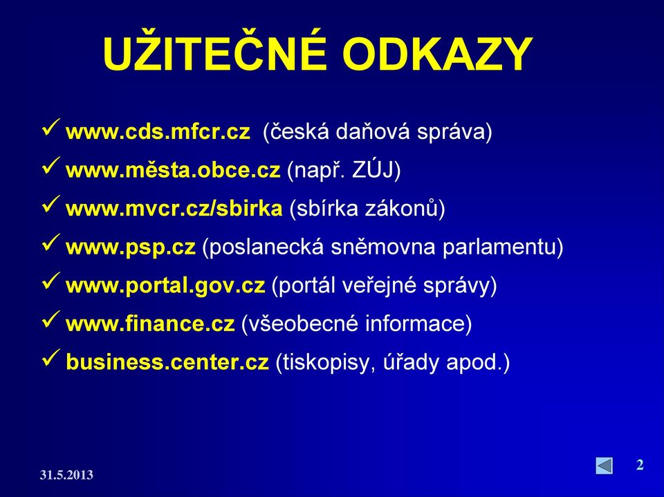 cz (poslanecká sněmovna parlamentu) www.portal.gov.