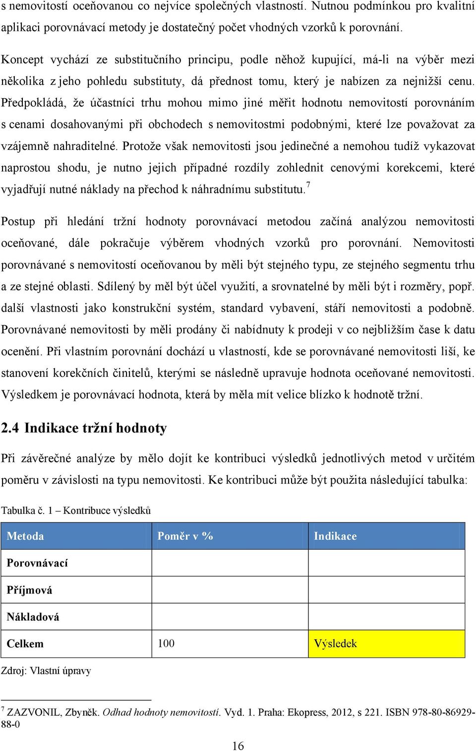 Předpokládá, ţe účastníci trhu mohou mimo jiné měřit hodnotu nemovitostí porovnáním s cenami dosahovanými při obchodech s nemovitostmi podobnými, které lze povaţovat za vzájemně nahraditelné.