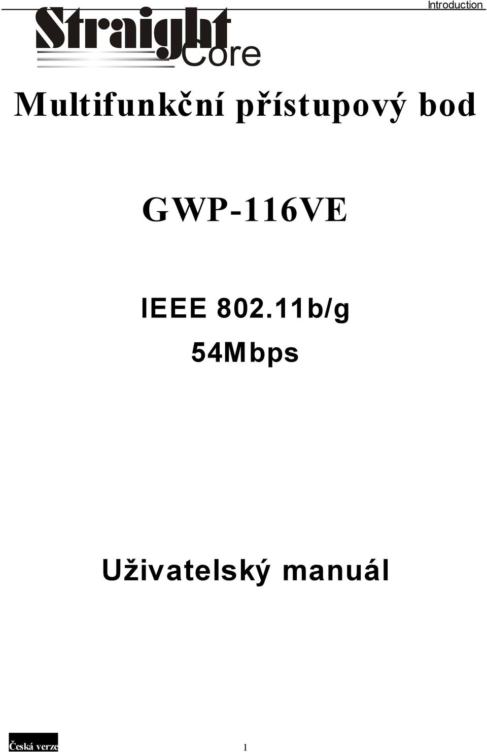 GWP-116VE IEEE 802.