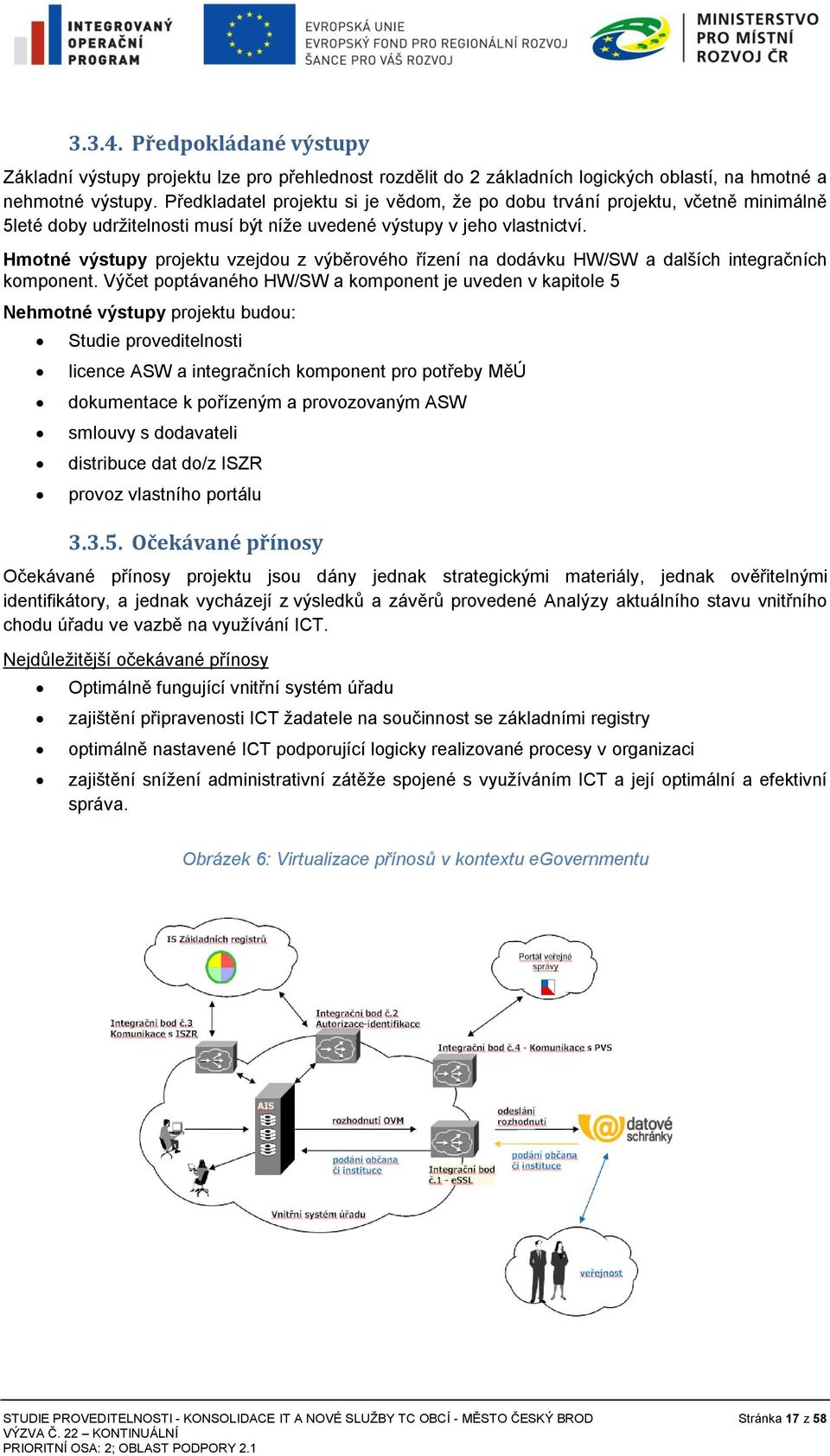 Hmtné výstupy prjektu vzejdu z výběrvéh řízení na ddávku HW/SW a dalších integračních kmpnent.