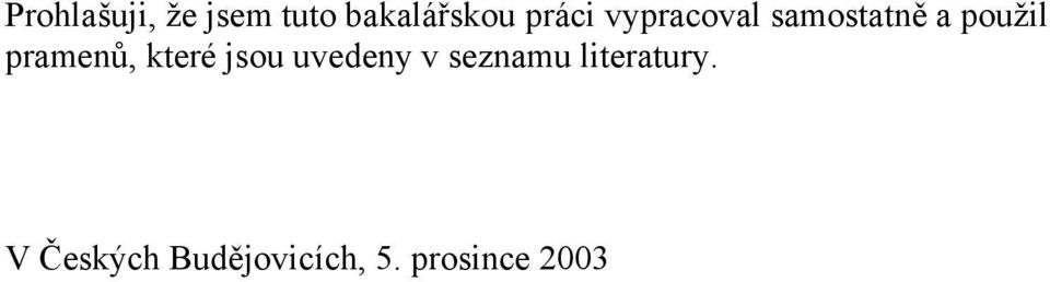 pramenů, které jsou uvedeny v seznamu