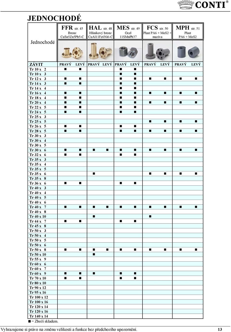 5 Tr 26 x 5 Tr 28 x 5 Tr 30 x 3 Tr 30 x 4 Tr 30 x 5 Tr 30 x 6 Tr 32 x 6 Tr 35 x 3 Tr 35 x 4 Tr 35 x 5 Tr 35 x 6 Tr 35 x 8 Tr 36 x 6 Tr 40 x 3 Tr 40 x 4 Tr 40 x 5 Tr 40 x 6 Tr 40 x 7 Tr 40 x 8 Tr 40 x