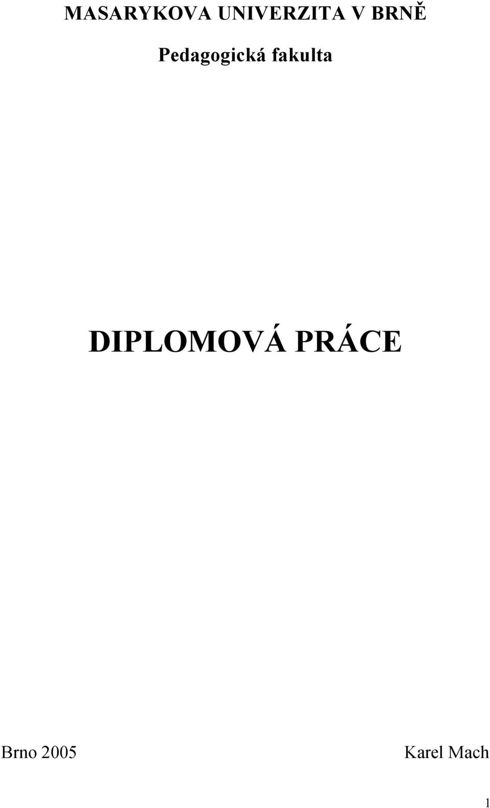 fakulta DIPLOMOVÁ