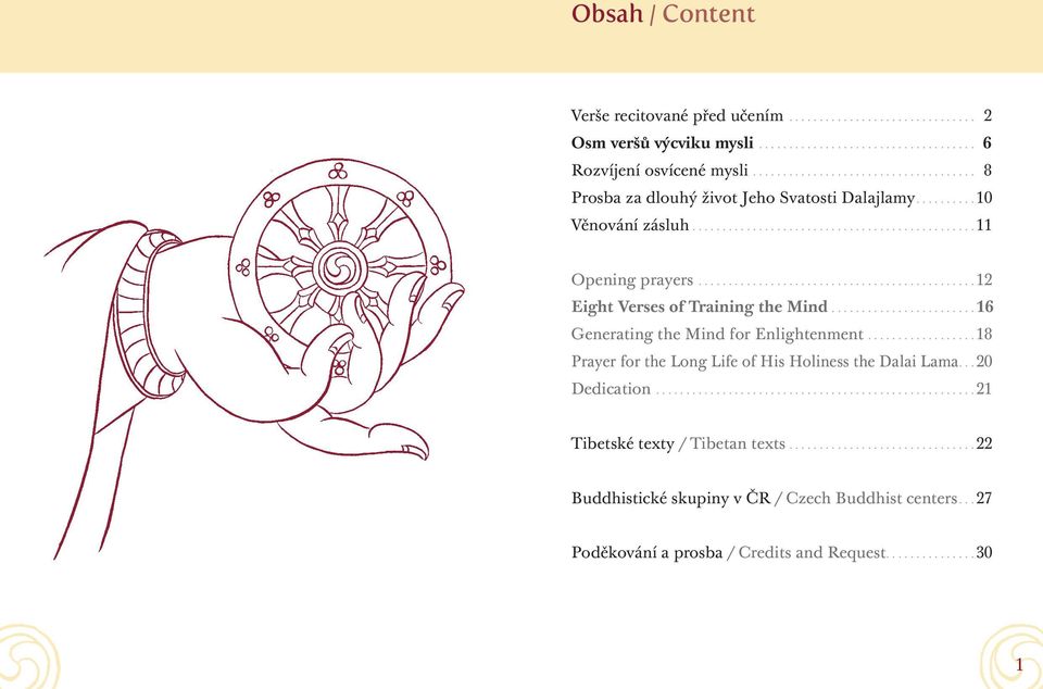 ............................................. 12 Eight Verses of Training the Mind........................ 16 Generating the Mind for Enlightenment.