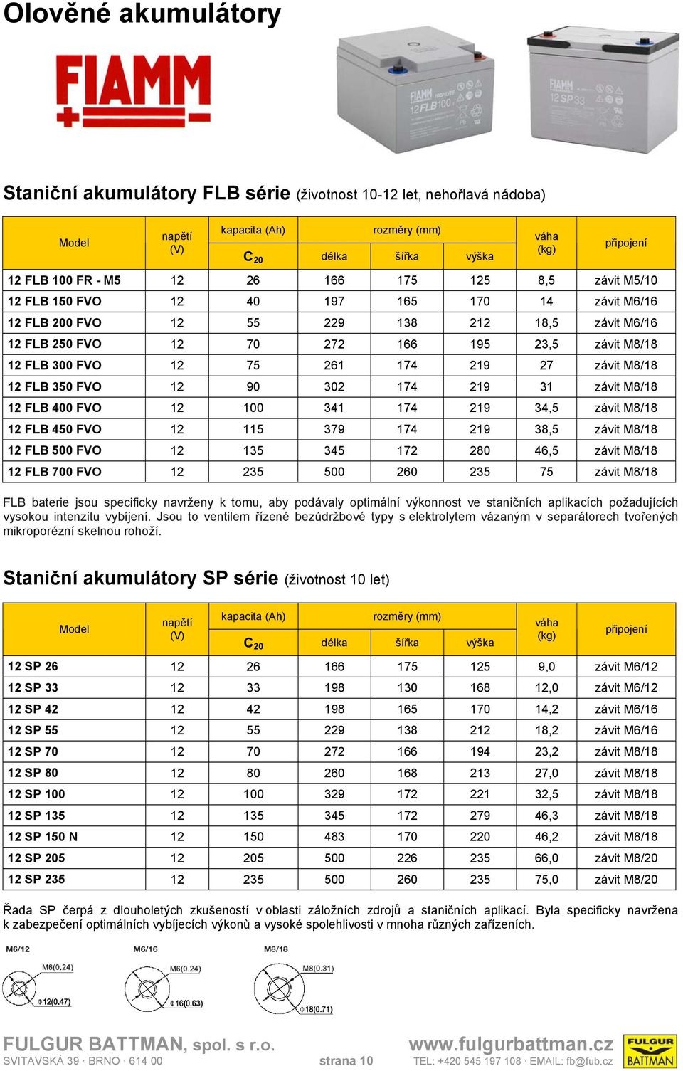 12 90 302 174 219 31 závit M8/18 12 FLB 400 FVO 12 100 341 174 219 34,5 závit M8/18 12 FLB 450 FVO 12 115 379 174 219 38,5 závit M8/18 12 FLB 500 FVO 12 135 345 172 280 46,5 závit M8/18 12 FLB 700