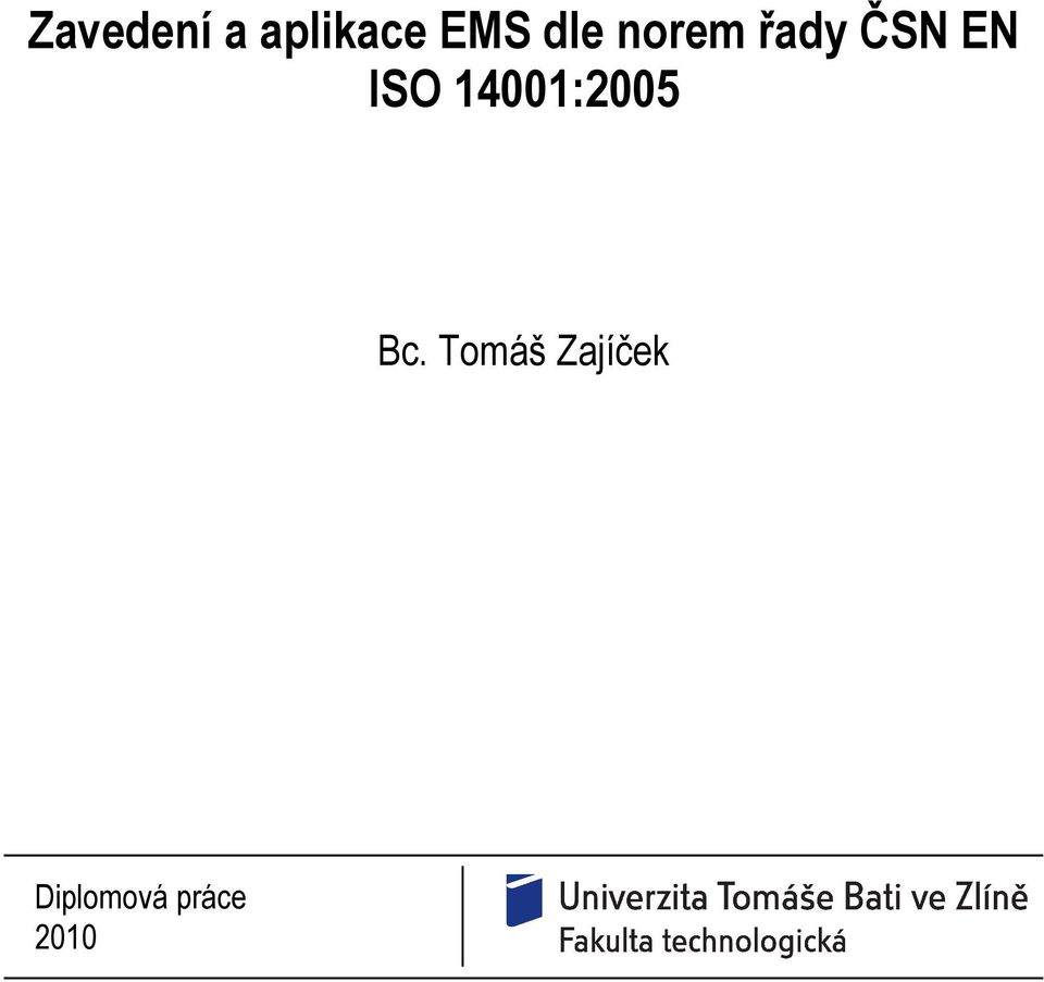 ISO 14001:2005 Bc.