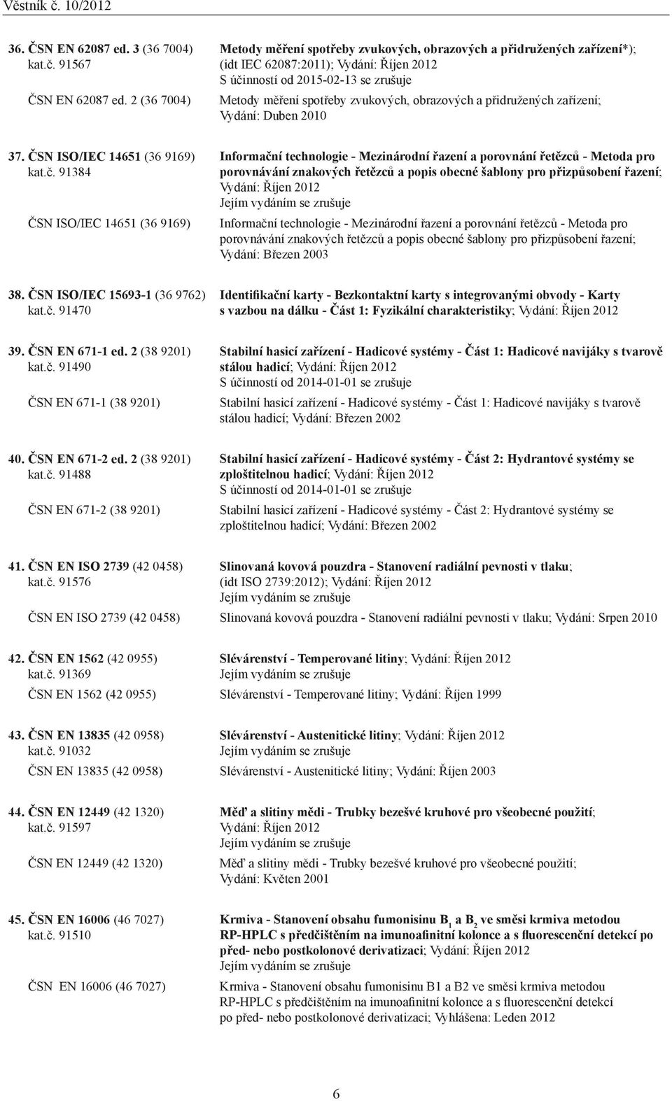 obrazových a přidružených zařízení; Vydání: Duben 2010 37. ČSN ISO/IEC 14651 (36 9169) kat.č.