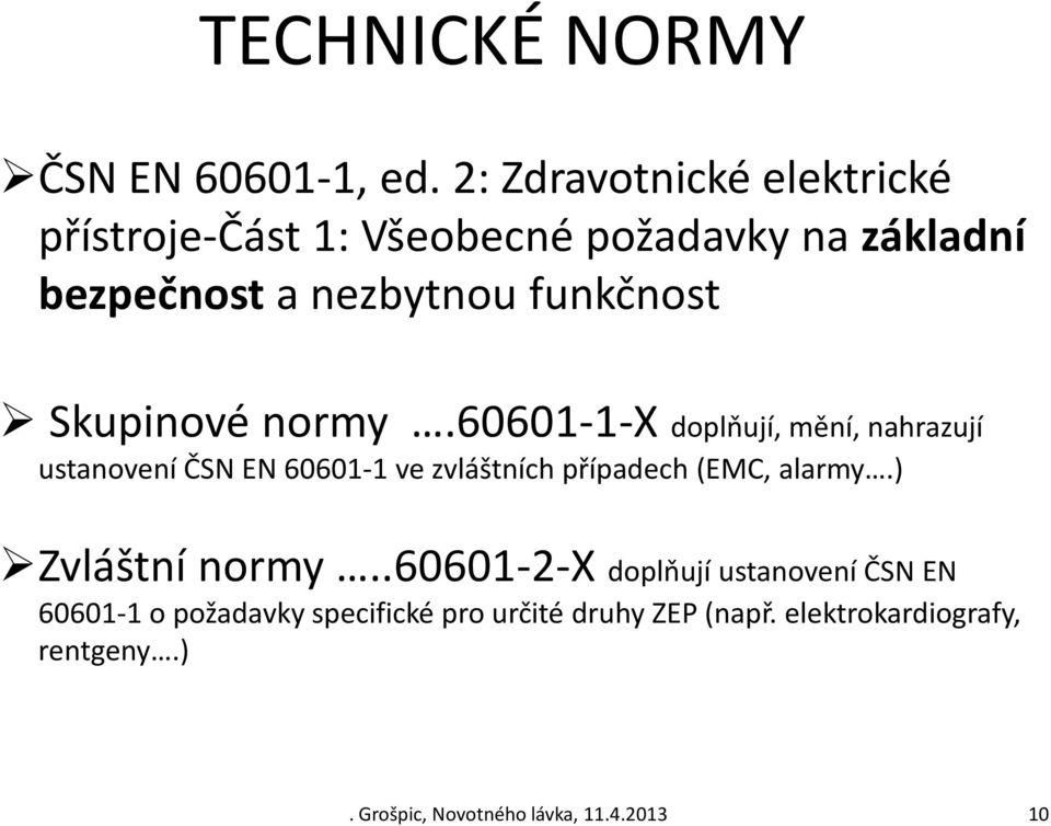 Skupinové normy.