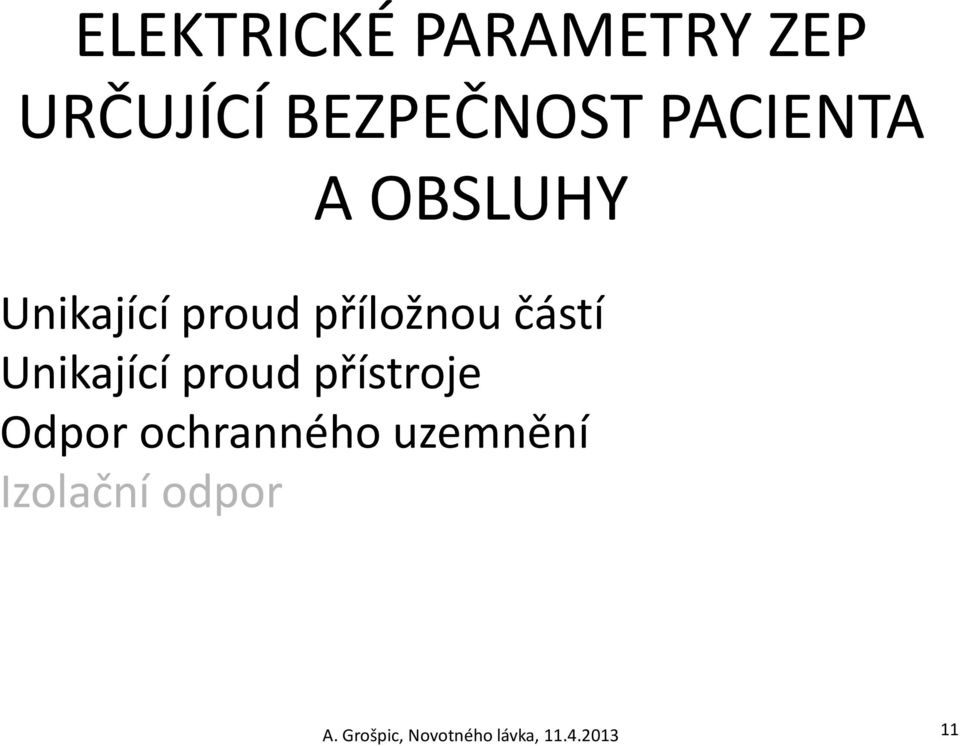 Unikající proud přístroje Odpor ochranného