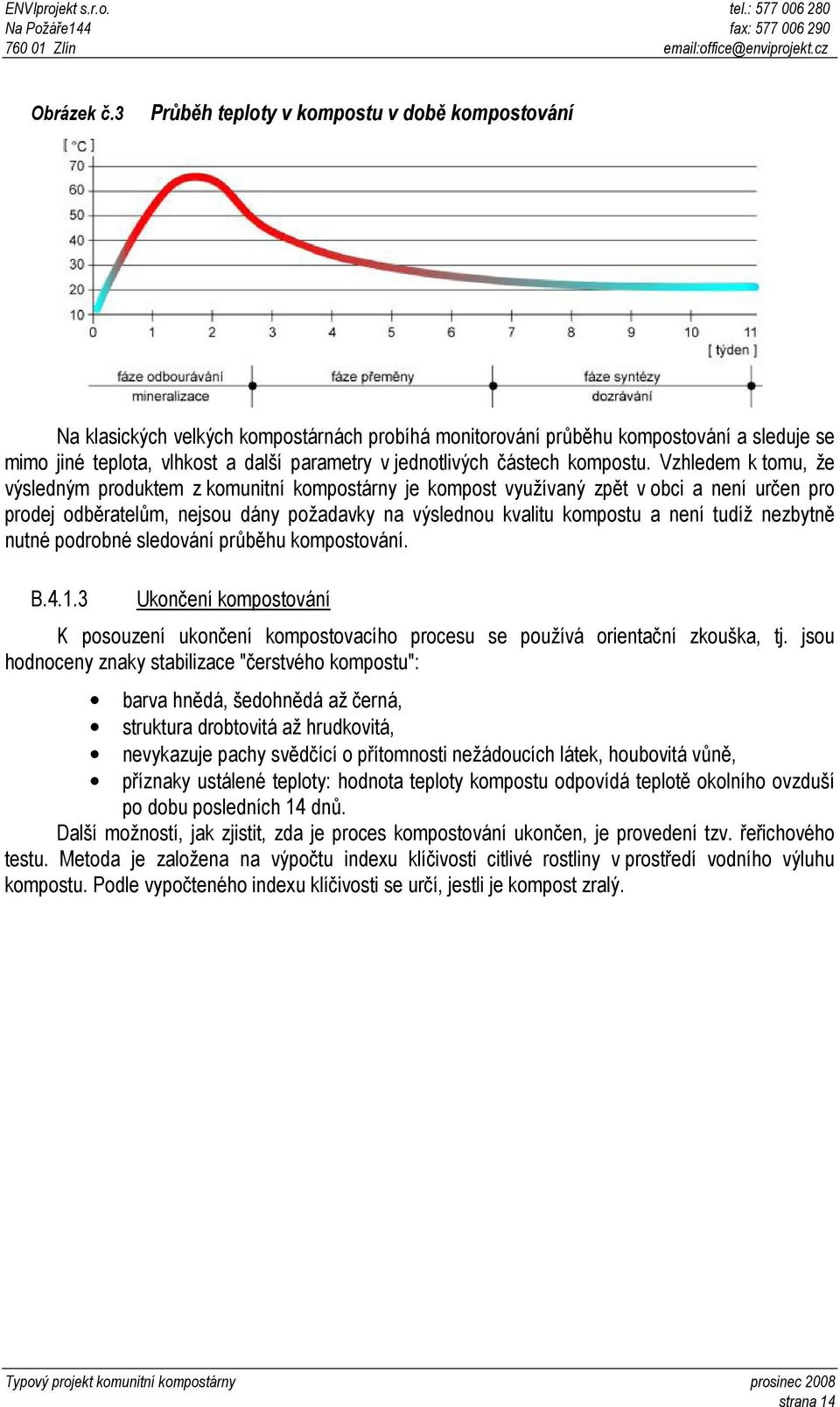 částech kompostu.