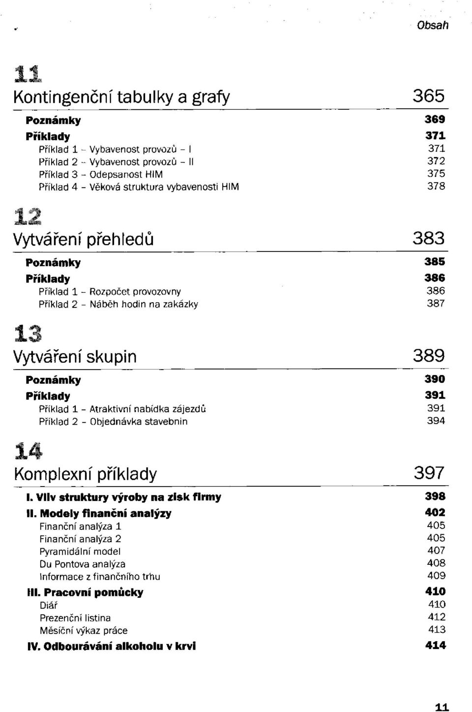 Příklad 2 - Objednávka stavebnin 1 /1 Komplexní příklady I. Vliv struktury výroby na zisk firmy II.