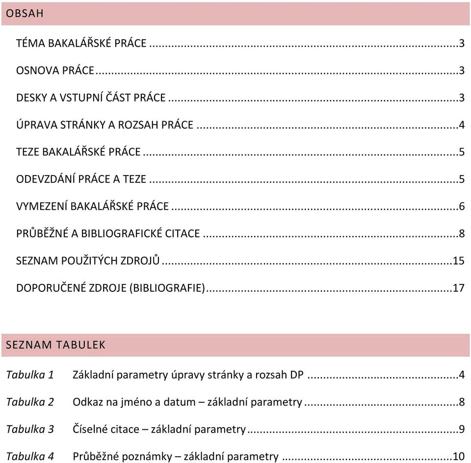 ..8 SEZNAM POUŽITÝCH ZDROJŮ...15 DOPORUČENÉ ZDROJE (BIBLIOGRAFIE).