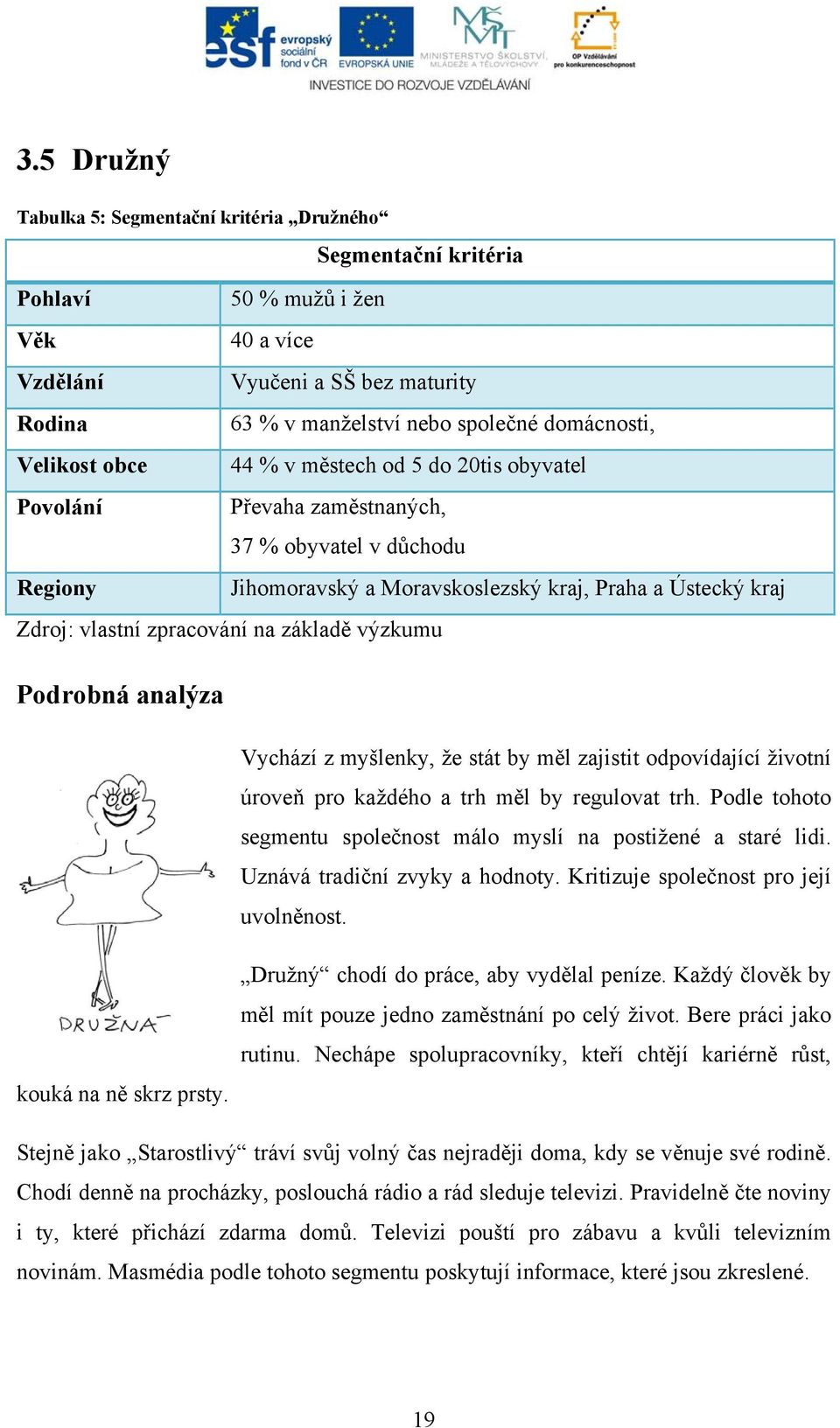 na základě výzkumu Podrobná analýza Vychází z myšlenky, že stát by měl zajistit odpovídající životní úroveň pro každého a trh měl by regulovat trh.