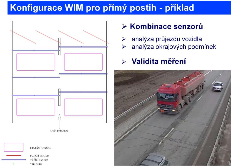 analýza průjezdu vozidla analýza