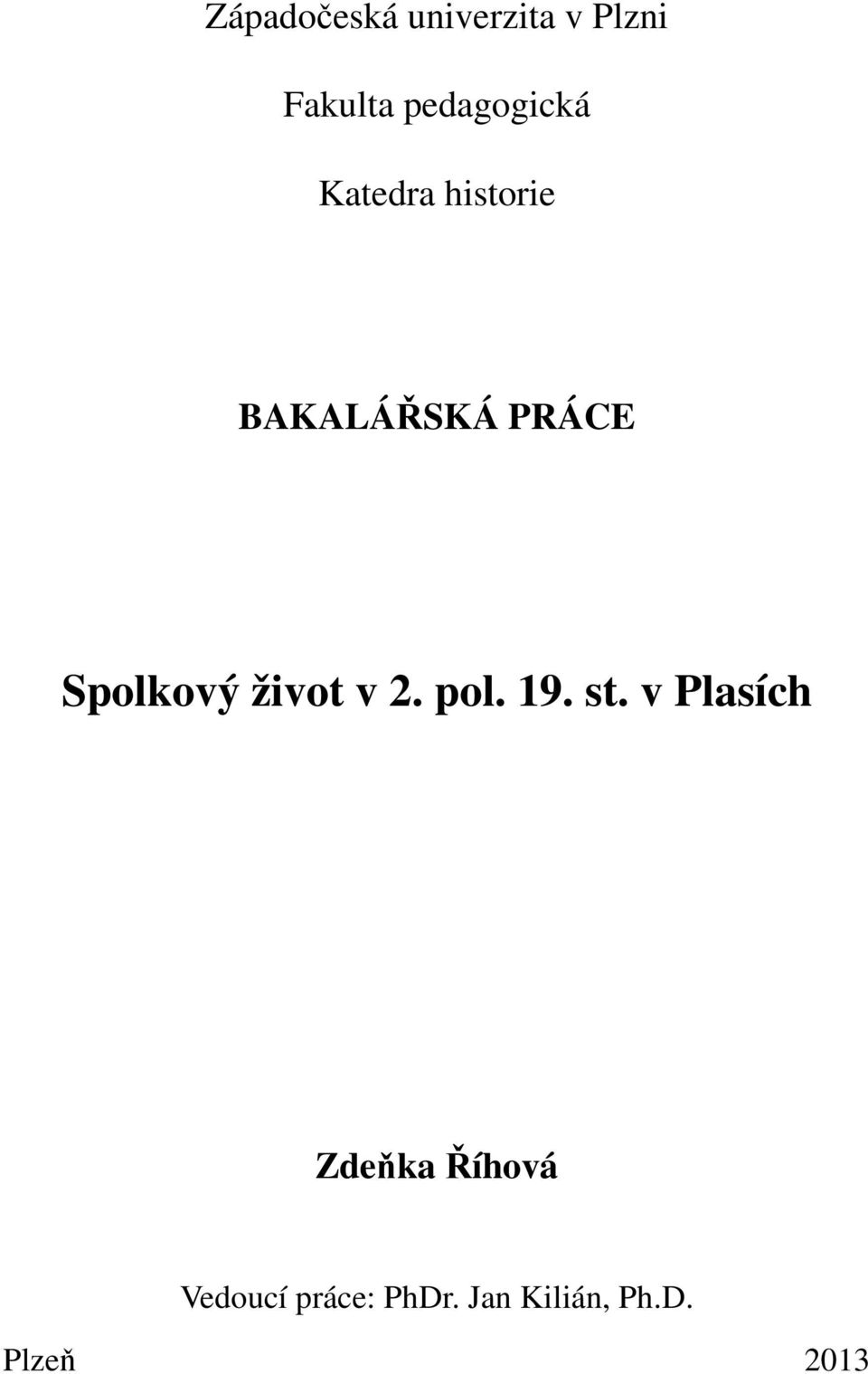 Spolkový život v 2. pol. 19. st.