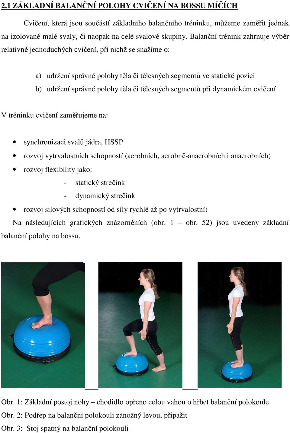 tělesných segmentů při dynamickém cvičení V tréninku cvičení zaměřujeme na: synchronizaci svalů jádra, HSSP rozvoj vytrvalostních schopností (aerobních, aerobně-anaerobních i anaerobních) rozvoj