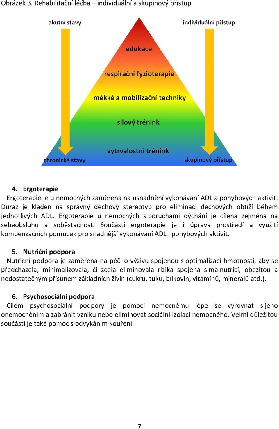 Součástí ergoterapie je i úprava prostředí a využití kompenzačních pomůcek pro snadnější vykonávání ADL i pohybových aktivit. 5.