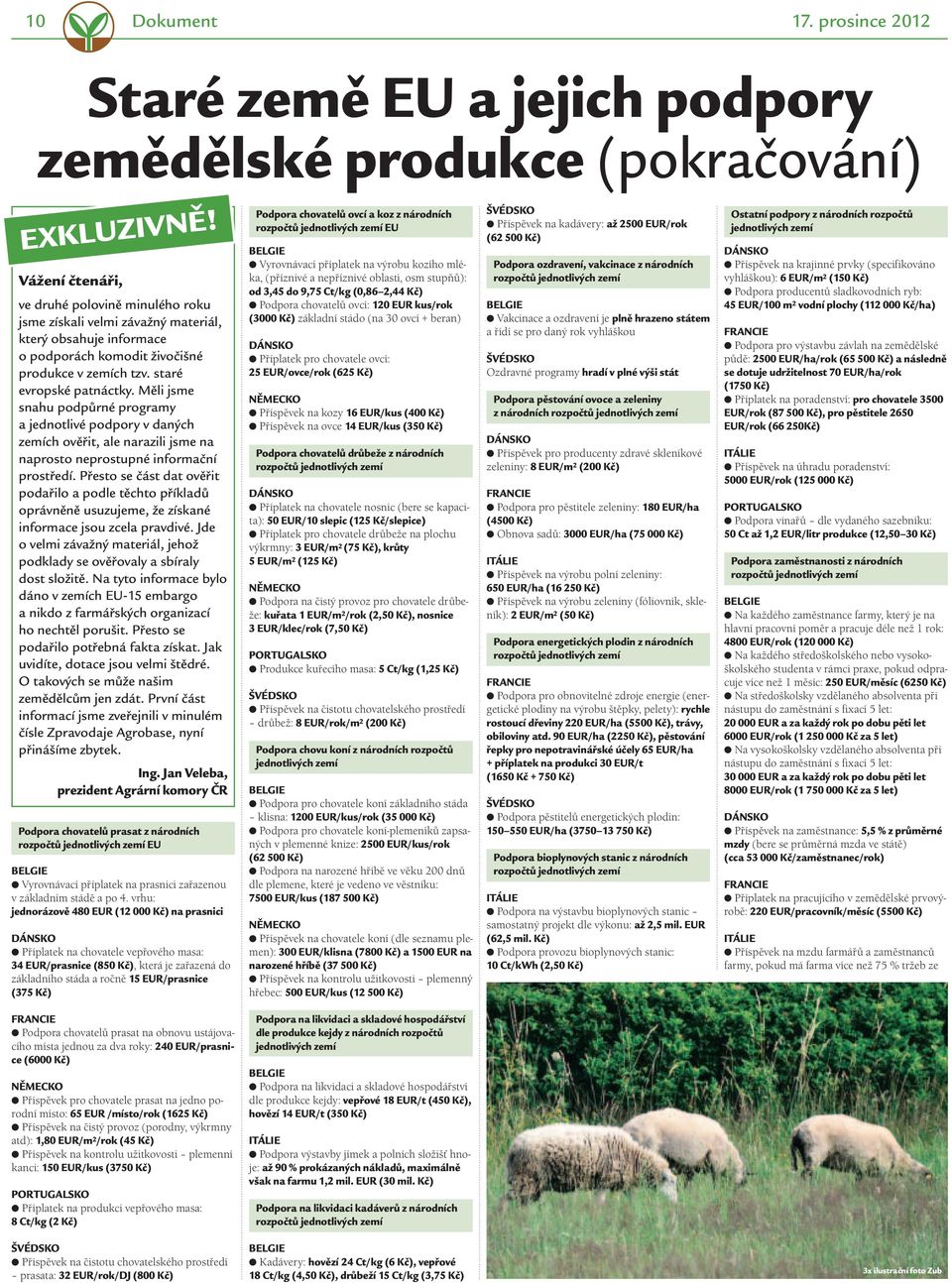 Měli jsme snahu podpůrné programy a jednotlivé podpory v daných zemích ověřit, ale narazili jsme na naprosto neprostupné informační prostředí.