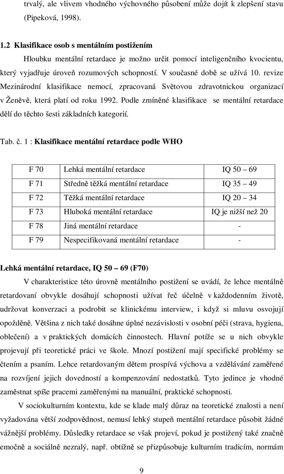 revize Mezinárodní klasifikace nemocí, zpracovaná Svtovou zdravotnickou organizací v Ženv, která platí od roku 1992.