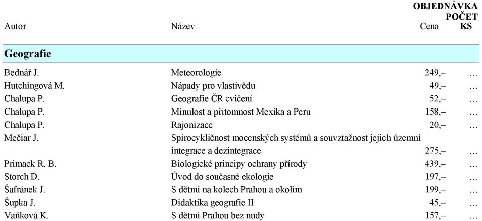 Spirocykličnost mocenských systémů a souvztažnost jejich územní integrace a dezintegrace 275, Primack R. B.