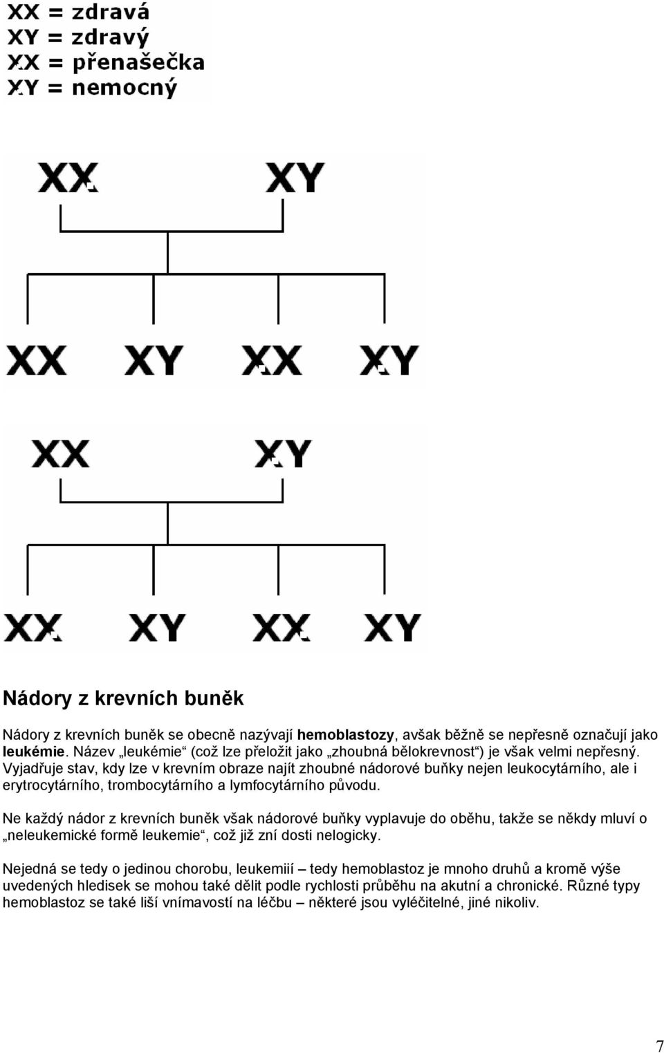 Vyjadřuje stav, kdy lze v krevním obraze najít zhoubné nádorové buňky nejen leukocytárního, ale i erytrocytárního, trombocytárního a lymfocytárního původu.