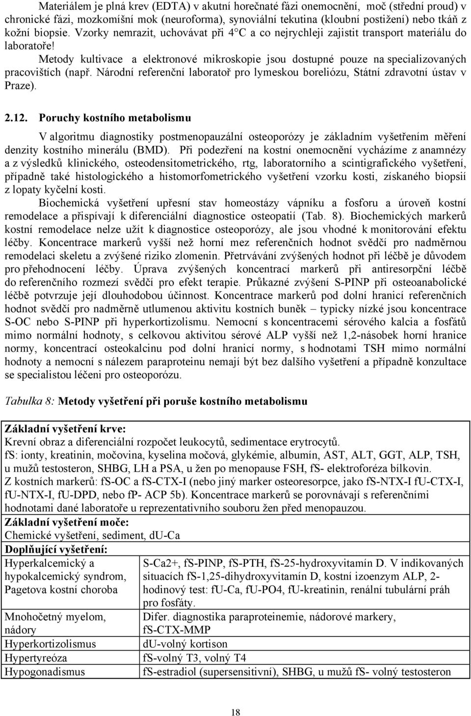 Národní referenční laboratoř pro lymeskou boreliózu, Státní zdravotní ústav v Praze). 2.12.