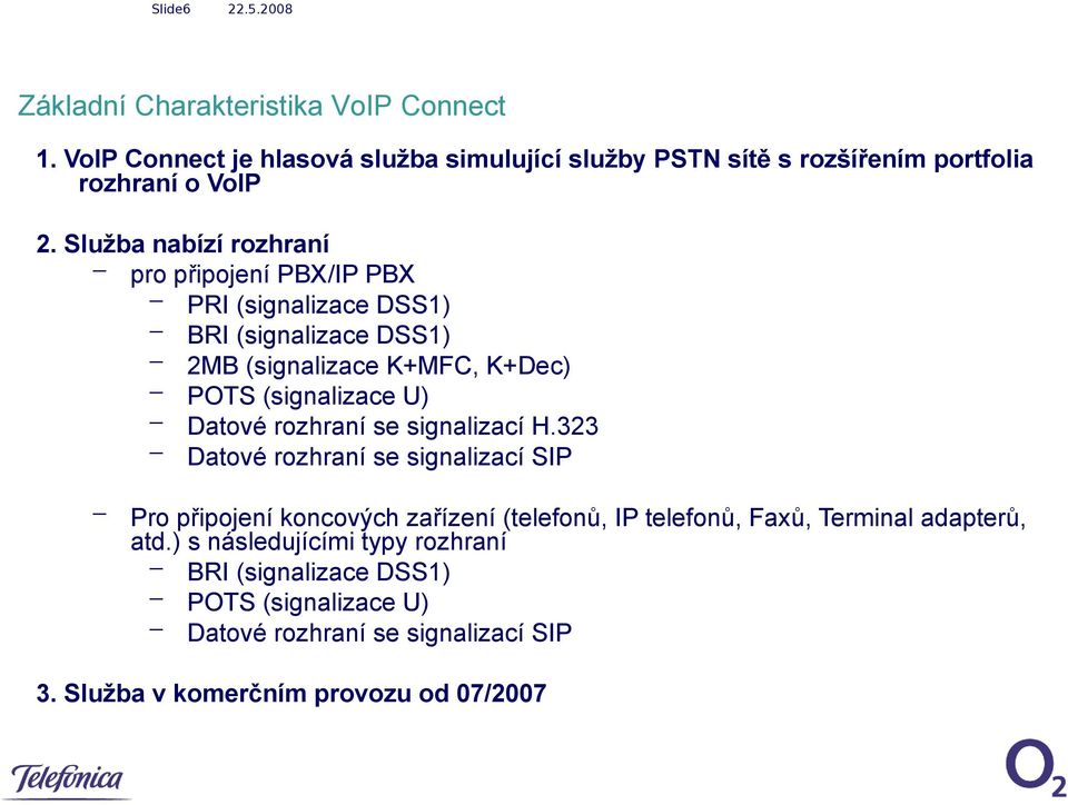 Datové rozhraní se signalizací H.