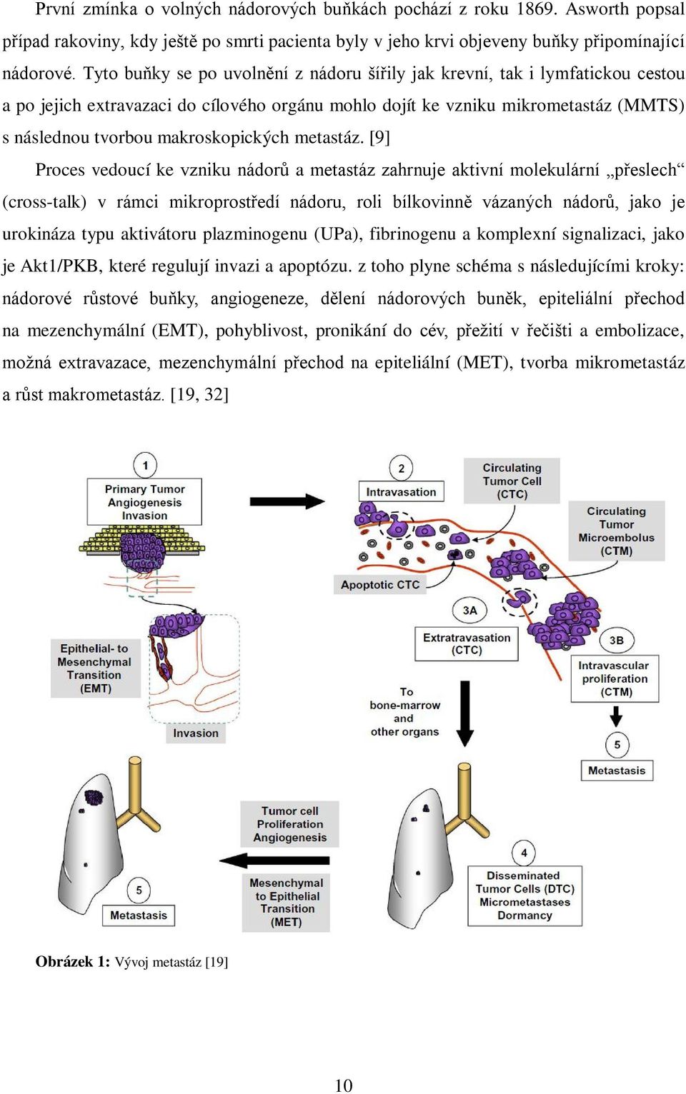 makroskopických metastáz.