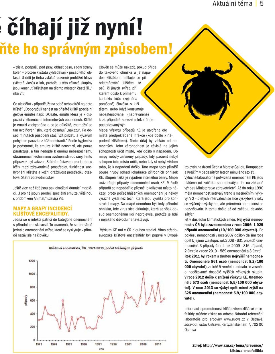 Co ale dělat v případě, že na sobě nebo dítěti najdete klíště? Doporučuji nanést na přisáté klíště speciální gelové emulze např.