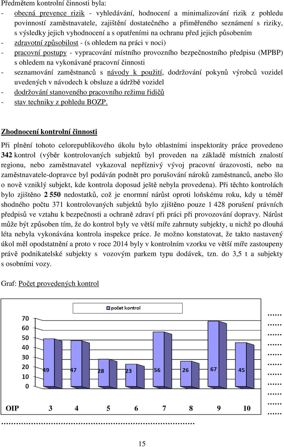 bezpečnostního předpisu (MPBP) s ohledem na vykonávané pracovní činnosti - seznamování zaměstnanců s návody k použití, dodržování pokynů výrobců vozidel uvedených v návodech k obsluze a údržbě