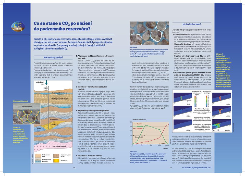 Další tři směřují k posílení účinnosti a bezpečnosti ukládání v čase. Injektážní vrt CO2 2.