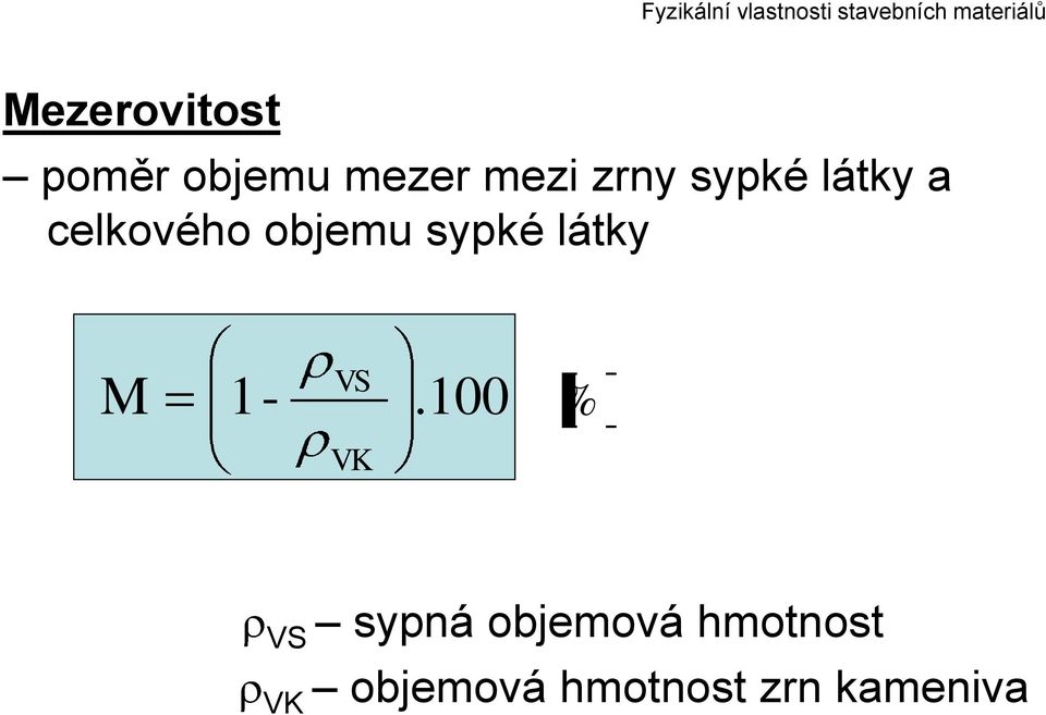 sypké látky M 1- VS.