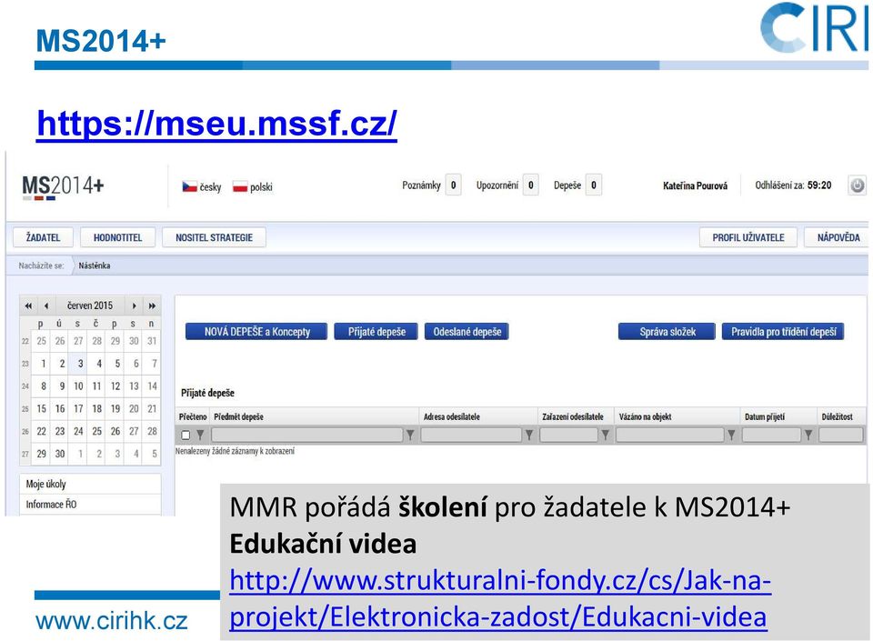 MS2014+ Edukační videa http://www.