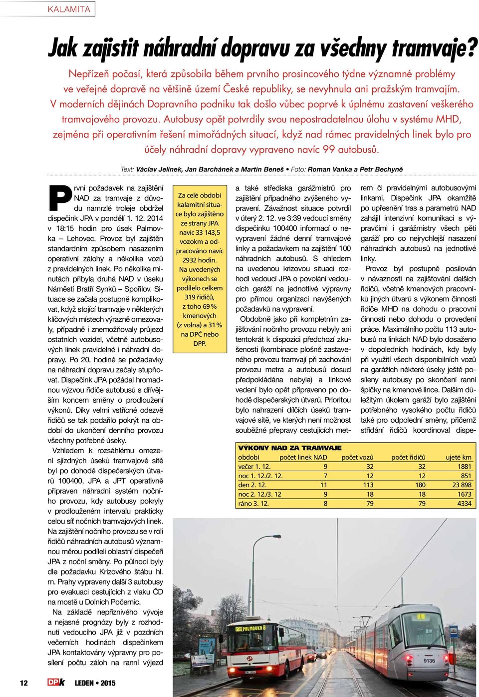 V moderních dějinách Dopravního podniku tak došlo vůbec poprvé k úplnému zastavení veškerého tramvajového provozu.