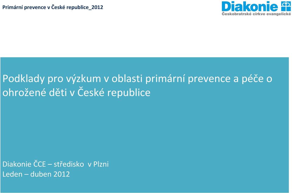 ohrožené děti v České republice