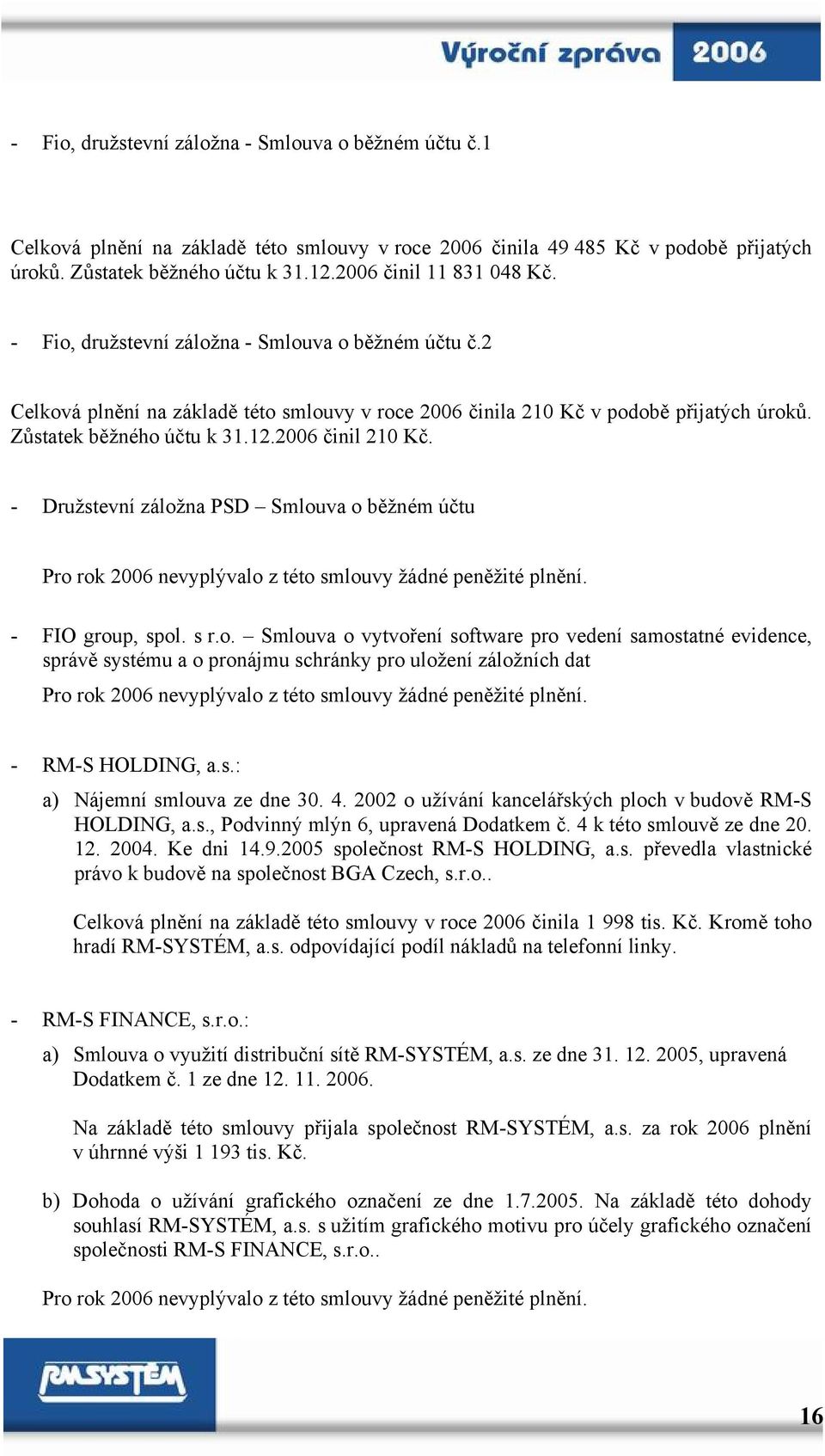 12.2006 činil 210 Kč. - Družstevní zálož