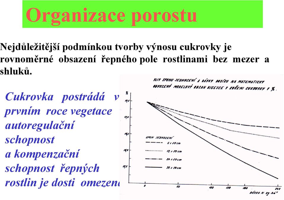 mezer a shluků.