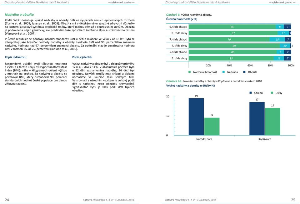 Obezita je podmíněna nejen geneticky, ale především také způsobem životního stylu a stravovacího režimu (Vignerová et al., 27).