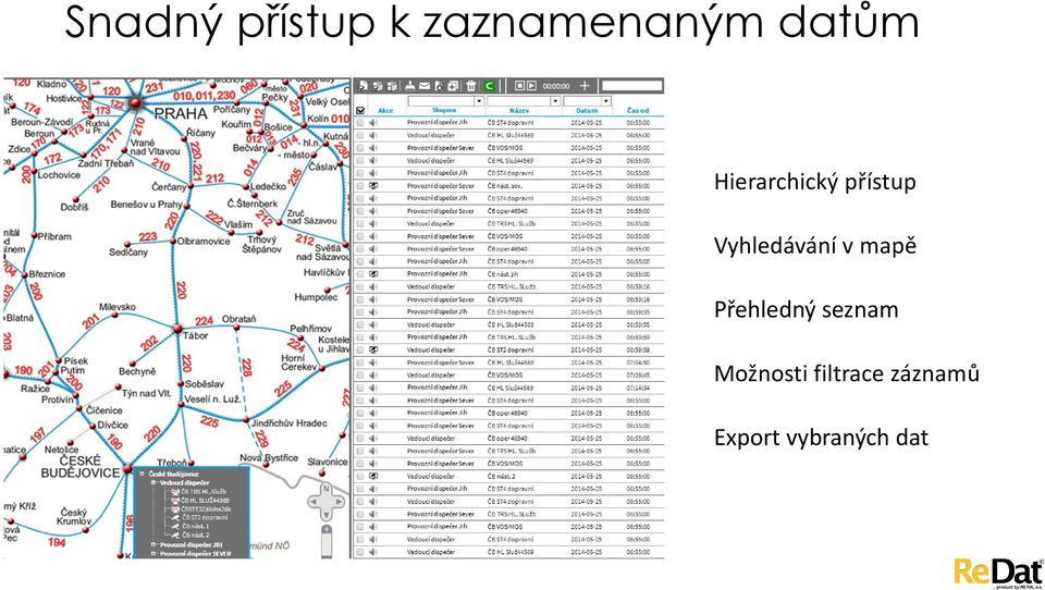 Vyhledávání v mapě Přehledný