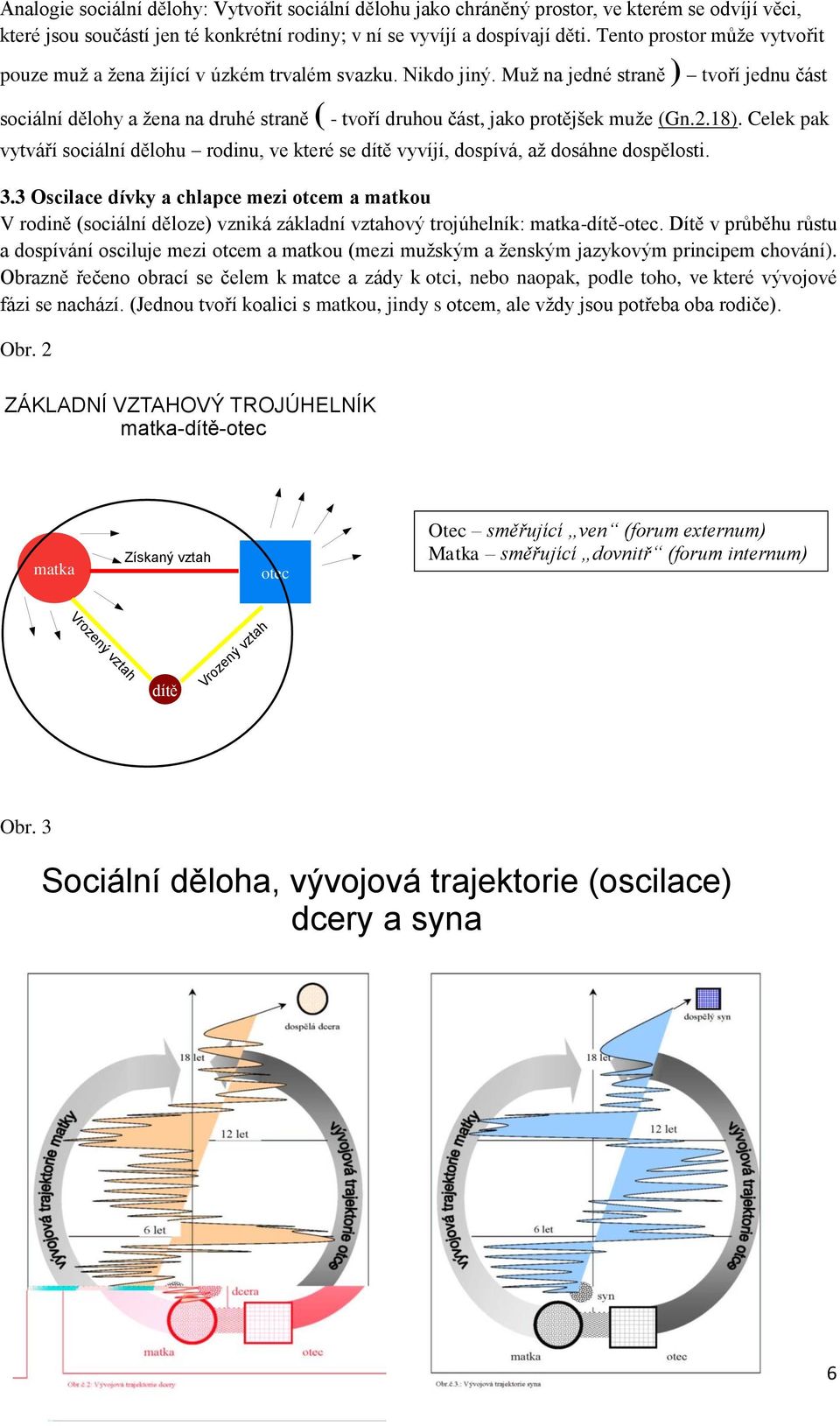 Muž na jedné straně ) tvoří jednu část sociální dělohy a žena na druhé straně ( - tvoří druhou část, jako protějšek muže (Gn.2.18).