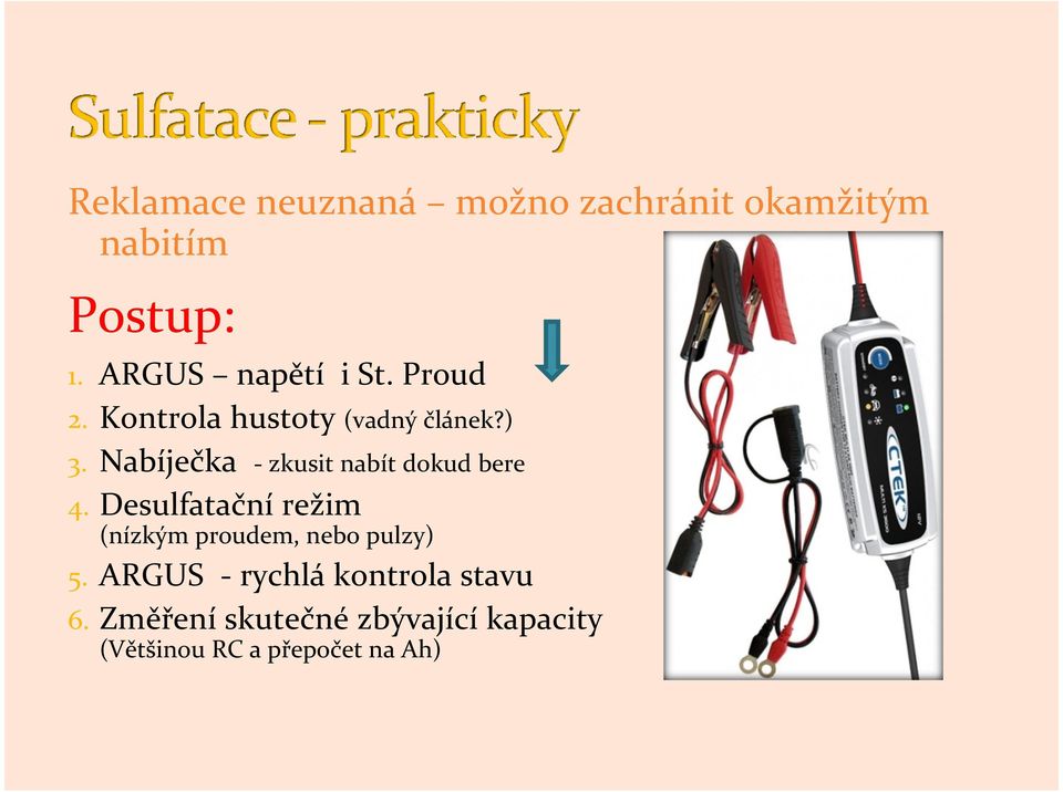 Nabíječka - zkusit nabít dokud bere 4.