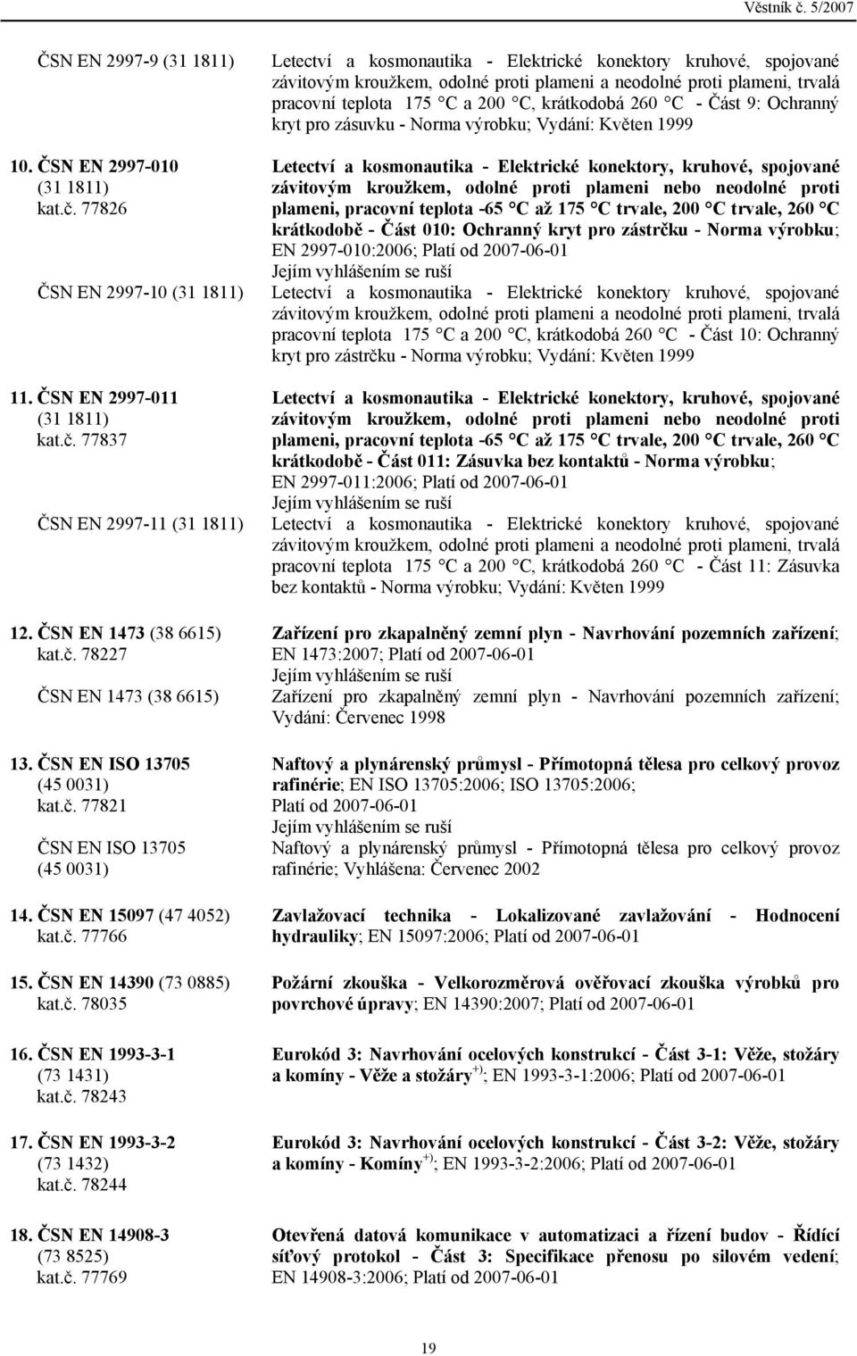 77826 Letectví a kosmonautika - Elektrické konektory, kruhové, spojované závitovým kroužkem, odolné proti plameni nebo neodolné proti plameni, pracovní teplota -65 C až 175 C trvale, 200 C trvale,