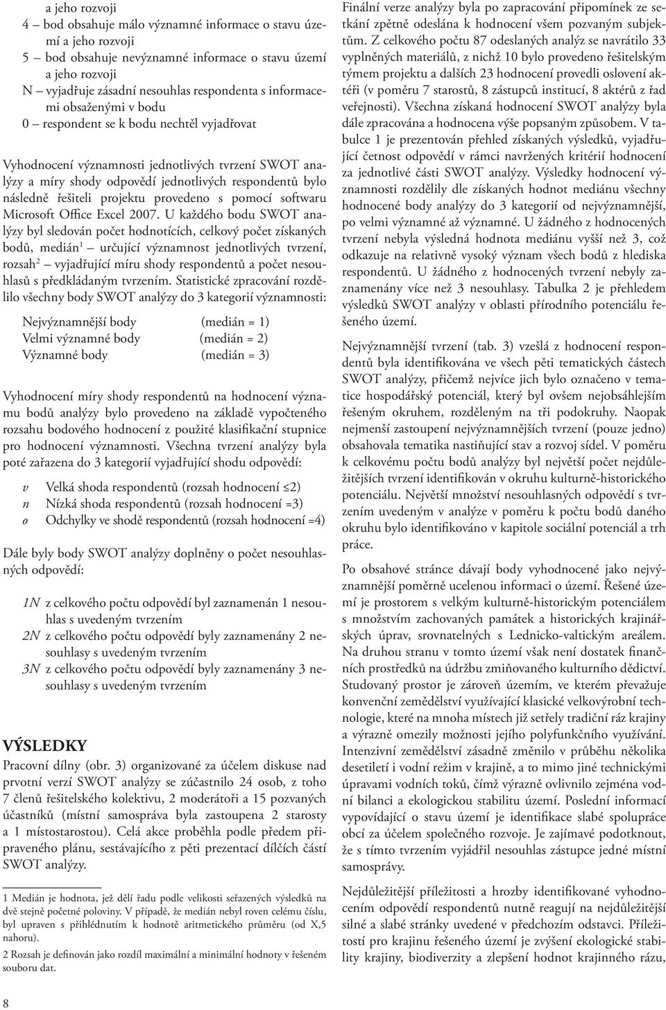 projektu provedeno s pomocí softwaru Microsoft Office Excel 2007.