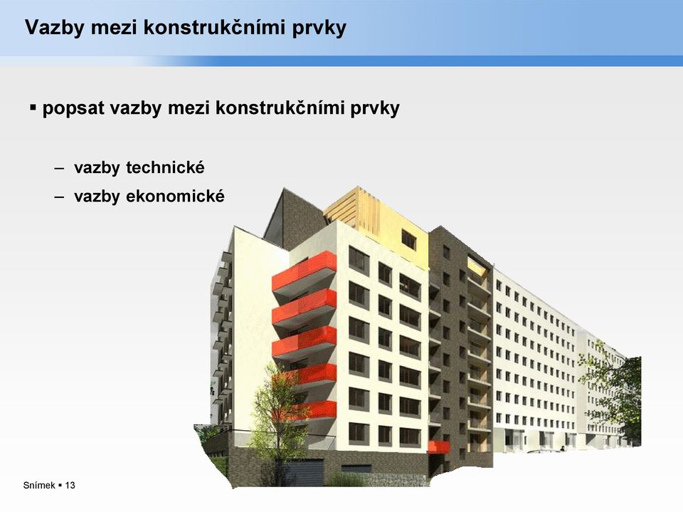 konstrukčními prvky vazby