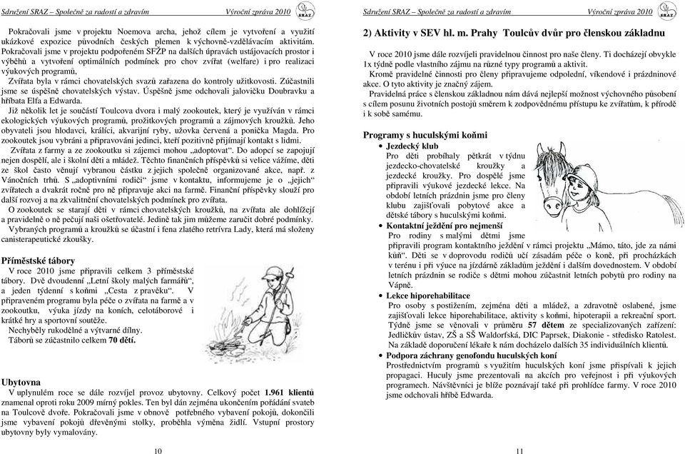 byla v rámci chovatelských svazů zařazena do kontroly užitkovosti. Zúčastnili jsme se úspěšně chovatelských výstav. Úspěšně jsme odchovali jalovičku Doubravku a hříbata Elfa a Edwarda.