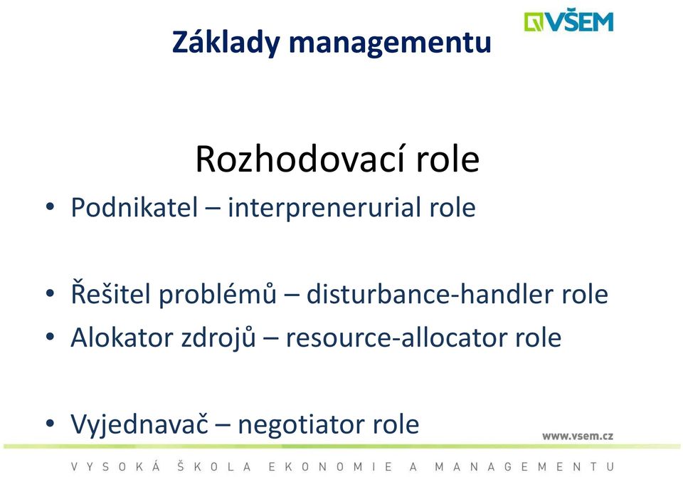 problémů disturbance-handler role Alokator