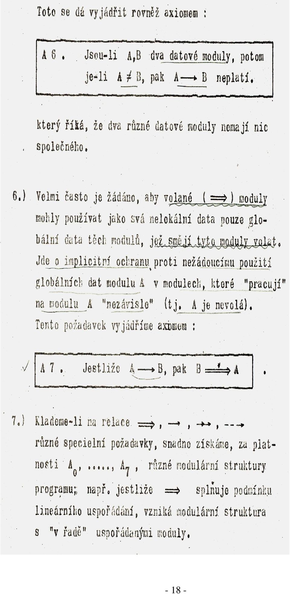 odvozování vlastností prvků v OOP dostačující, je axiomatický (jsou to principy OOP).